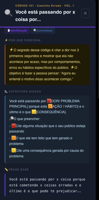 Escolher e modelar a estrutura para o seu nicho