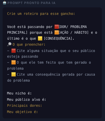 Usar o Roteirista Viral para criar roteiros